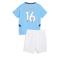 Manchester City Rodri Hernandez #16 Koszulka Podstawowa dzieci 2024-25 Krótki Rękaw (+ krótkie spodenki)